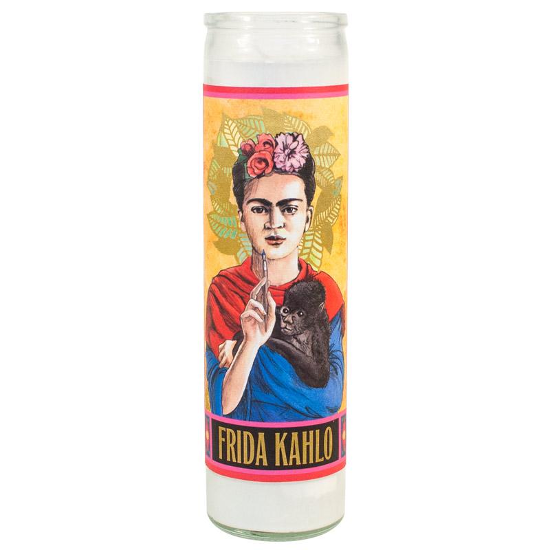 The Unemployed Philosopher's Guild Frida Kahlo Secular Saint Candle
