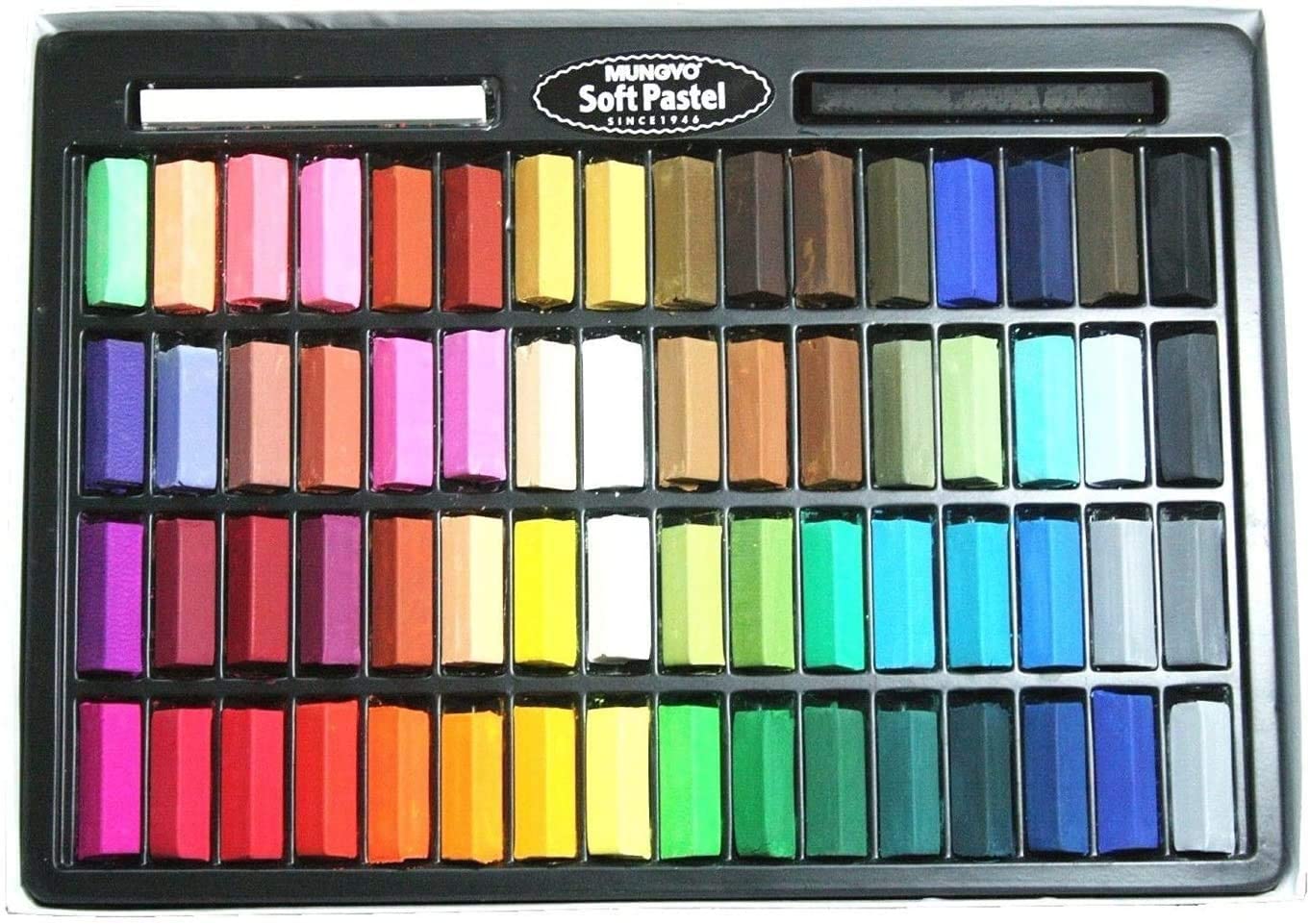 24 Colors Square and Soft Chalk Pastels Set