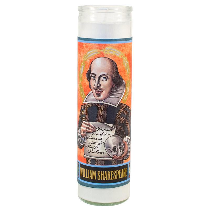 The Unemployed Philosopher's Guild William Shakespeare Secular Saint Candle